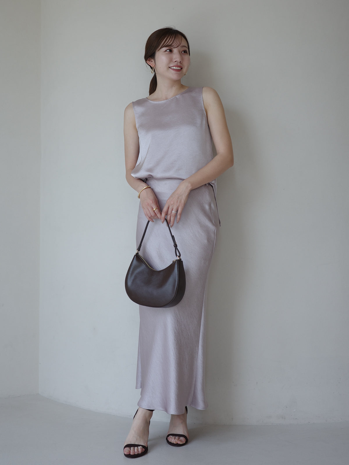 Satin Sleeveless Top