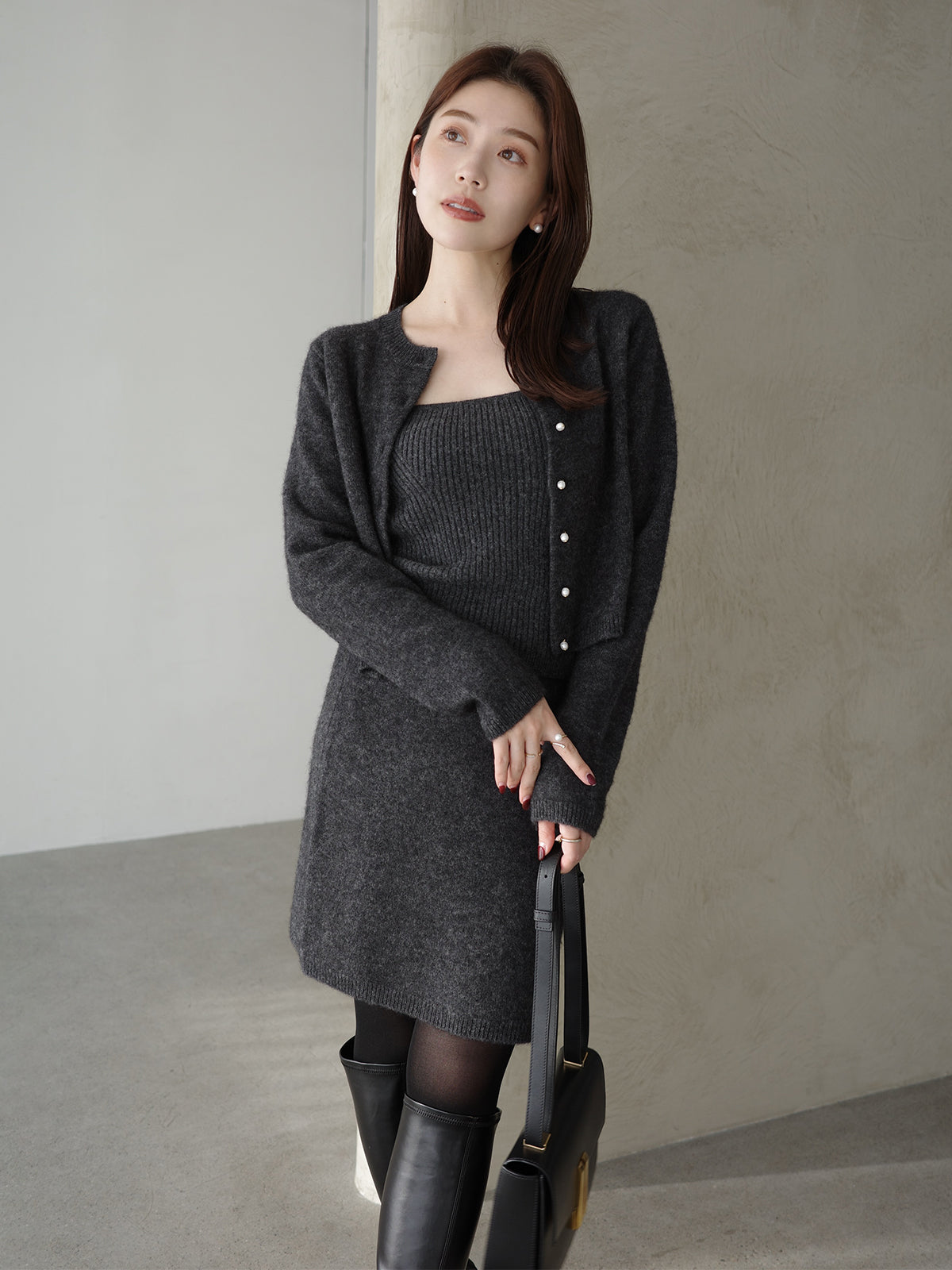 야크 울 니트 세트