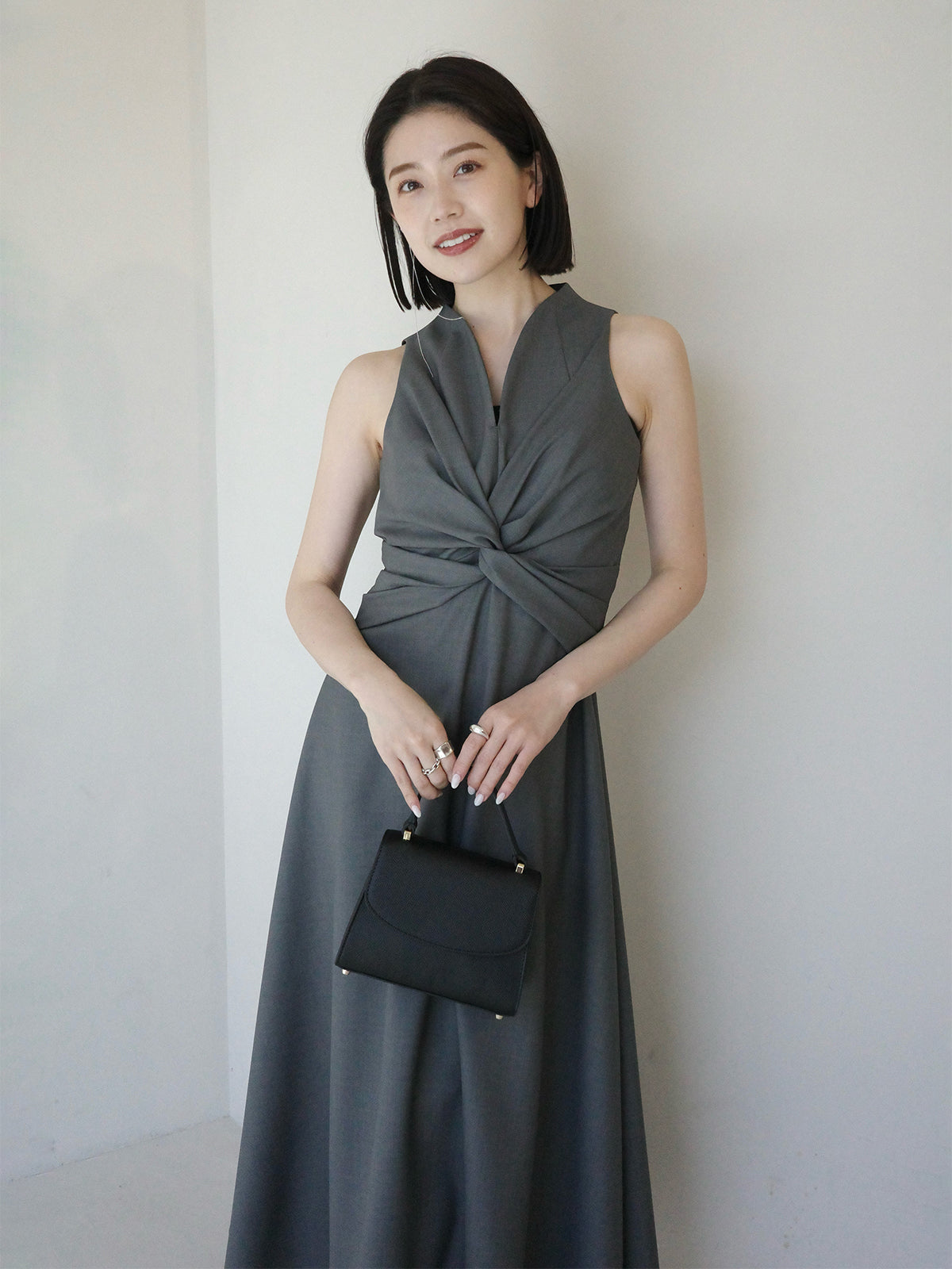 ツイストギャザーワンピース