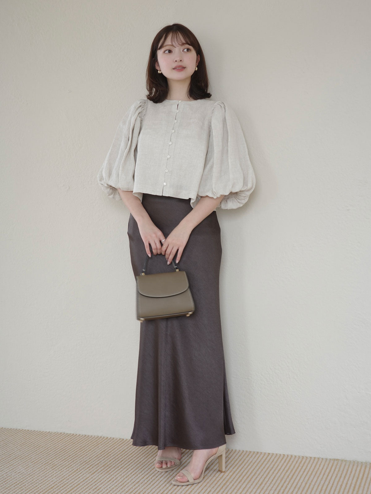 2wayパフブラウス