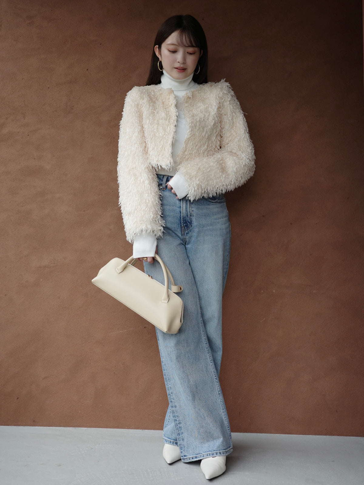 花俏羽毛緊湊夾克