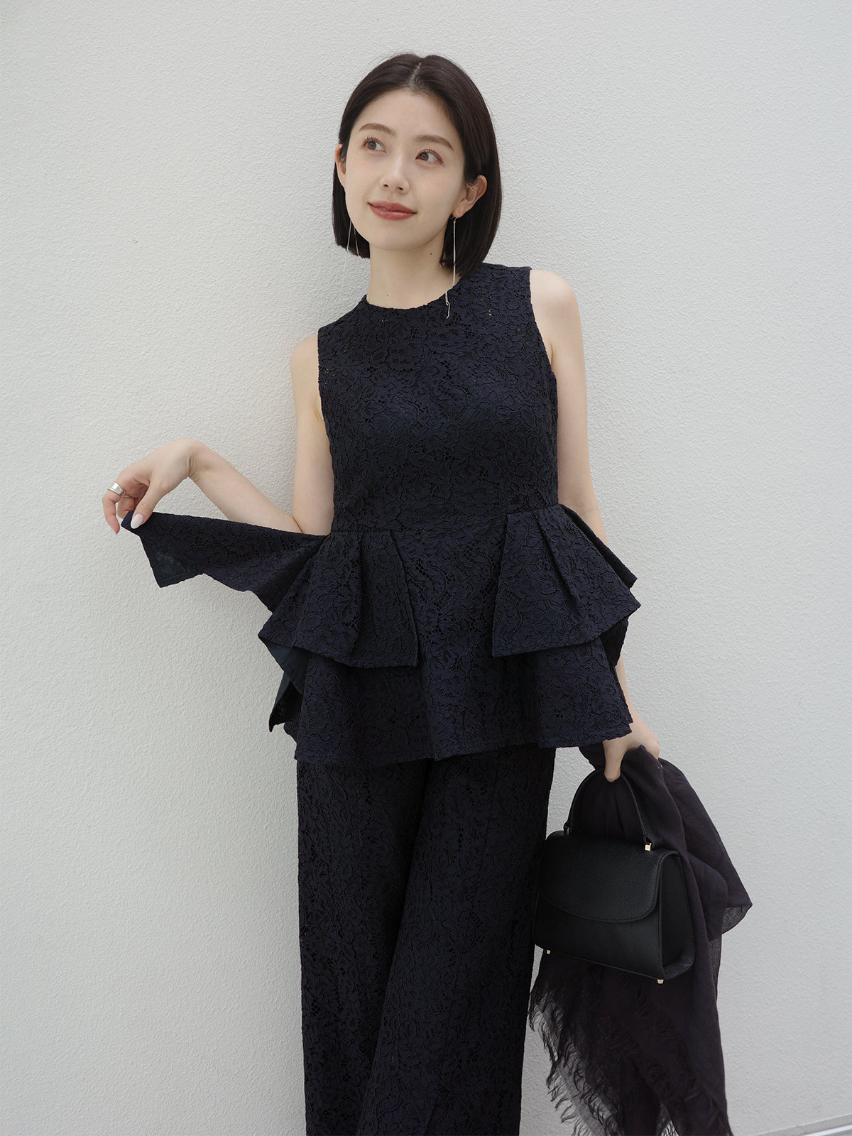 センタースリットワイドパンツ