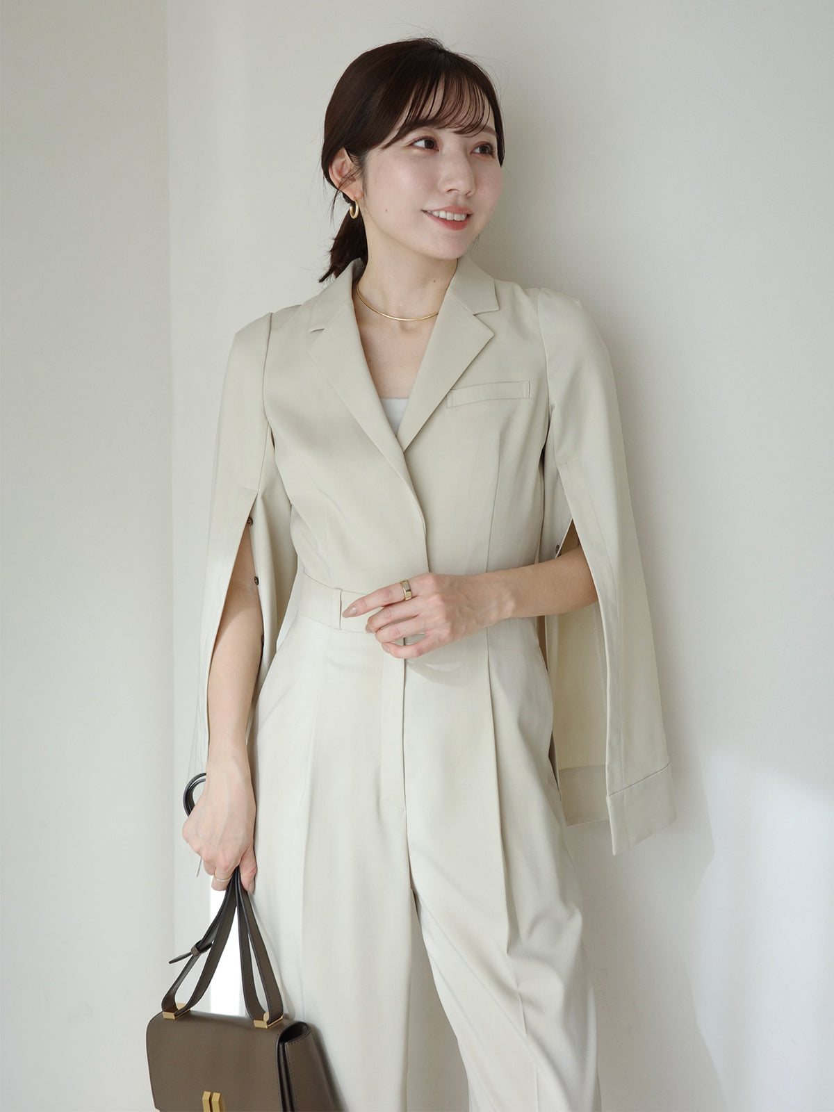 ミニマルテーラードオールインワン