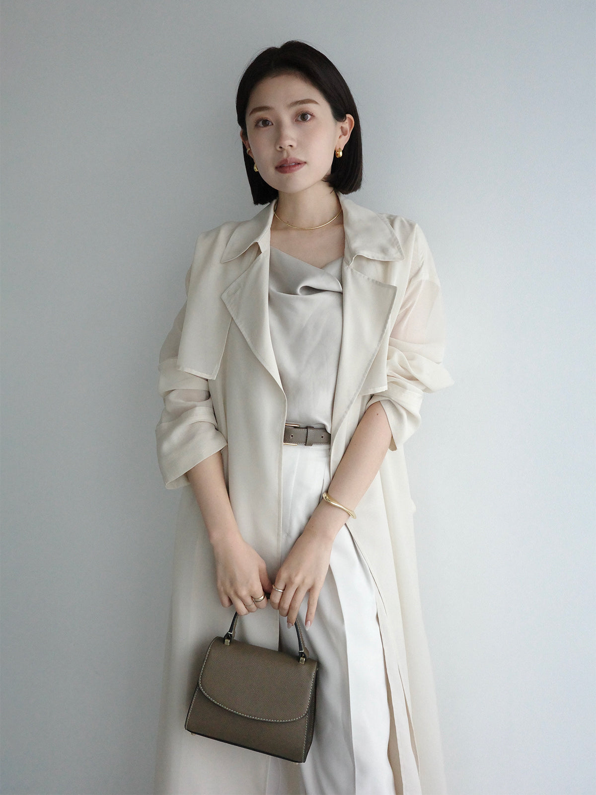 Fibril Satin Drape Camisole