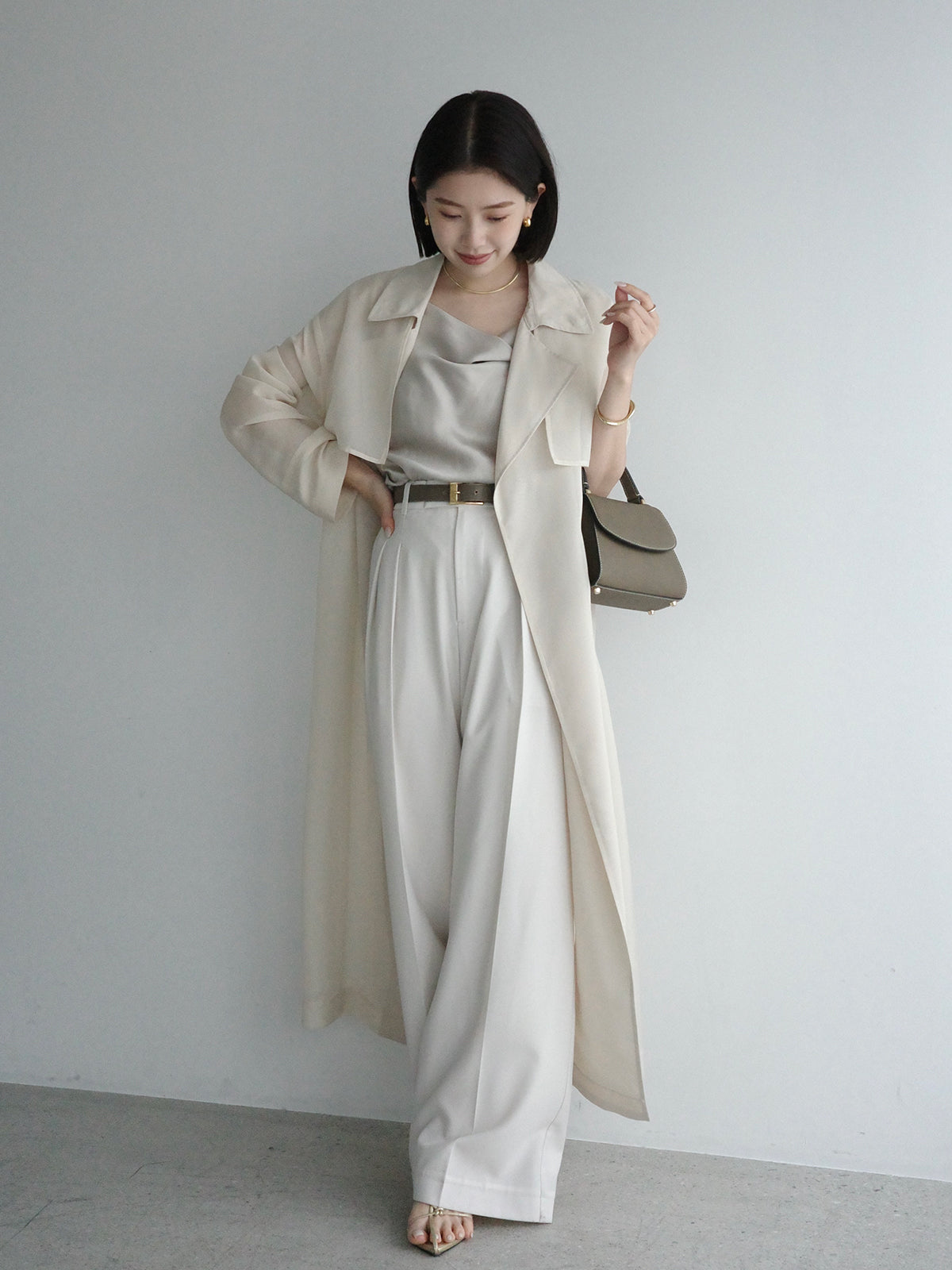 Fibril Satin Drape Camisole