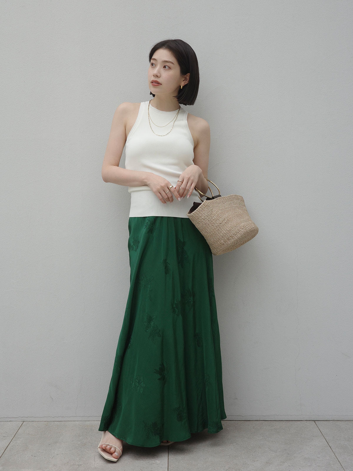 ブーケジャカードナロースカート