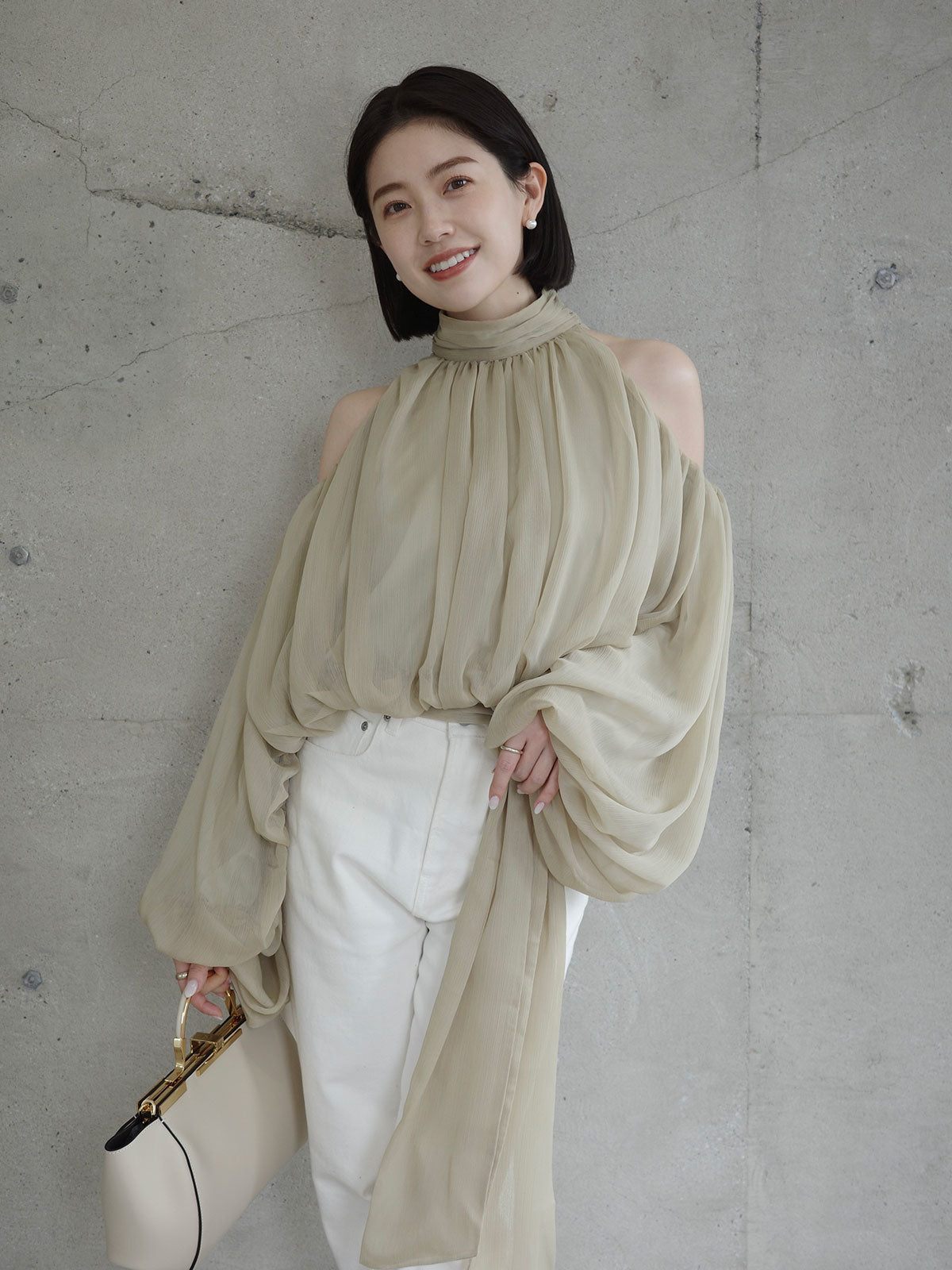 PR:157cm COLOR:SAGE GREEN SIZE:F