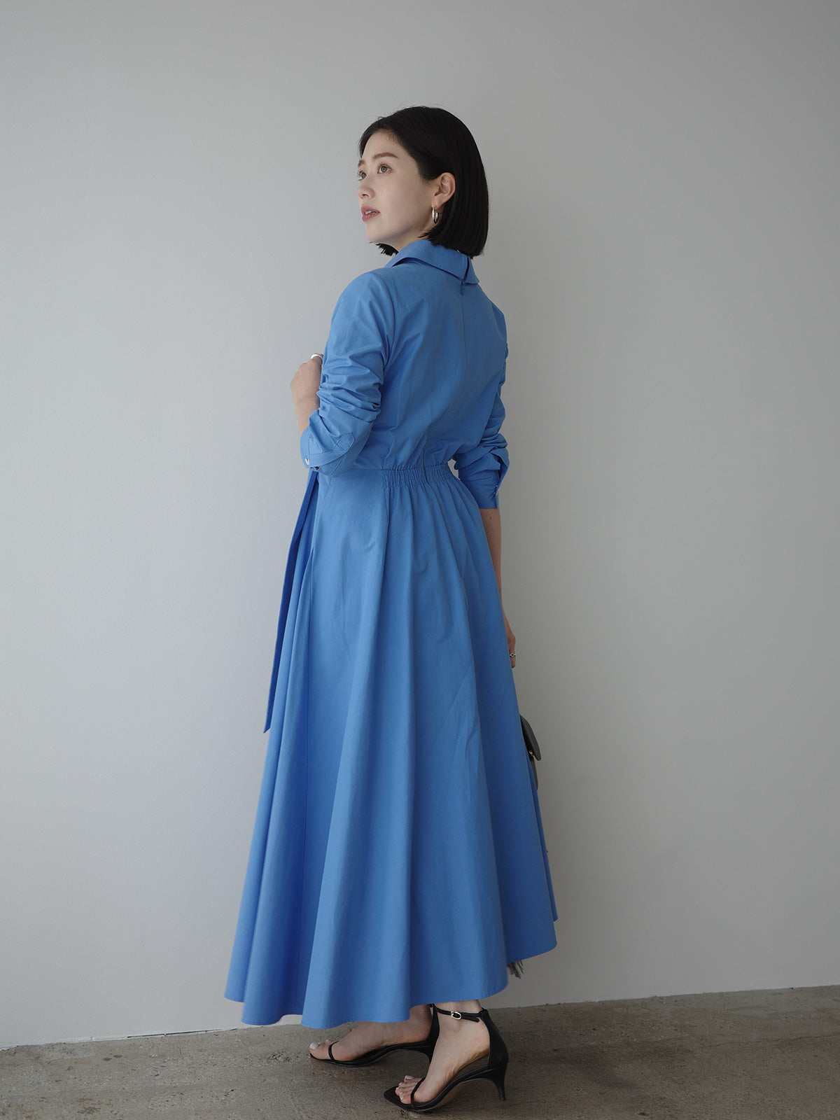 カシュクールシャツワンピース