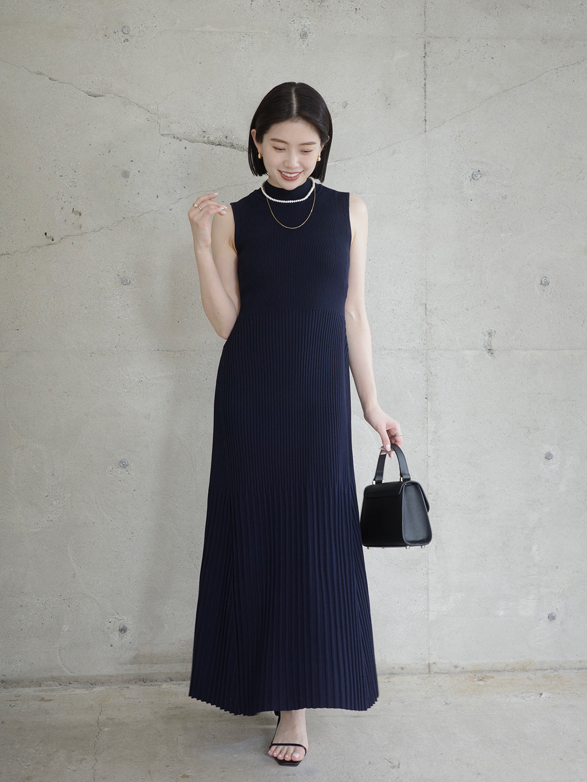 セミマーメイドニットワンピース