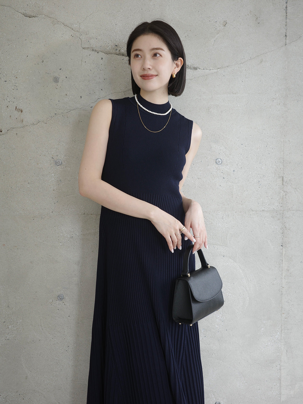 セミマーメイドニットワンピース