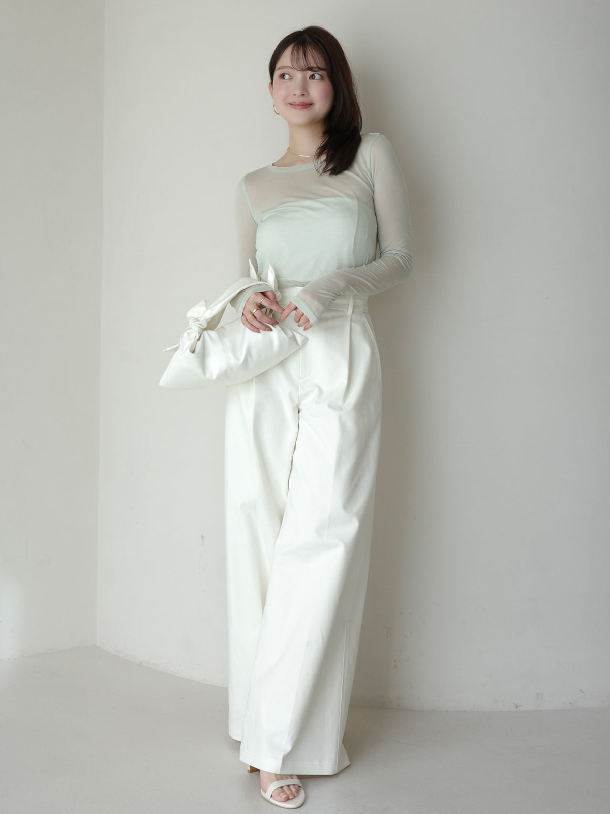 シアーコンパクトロングTシャツ