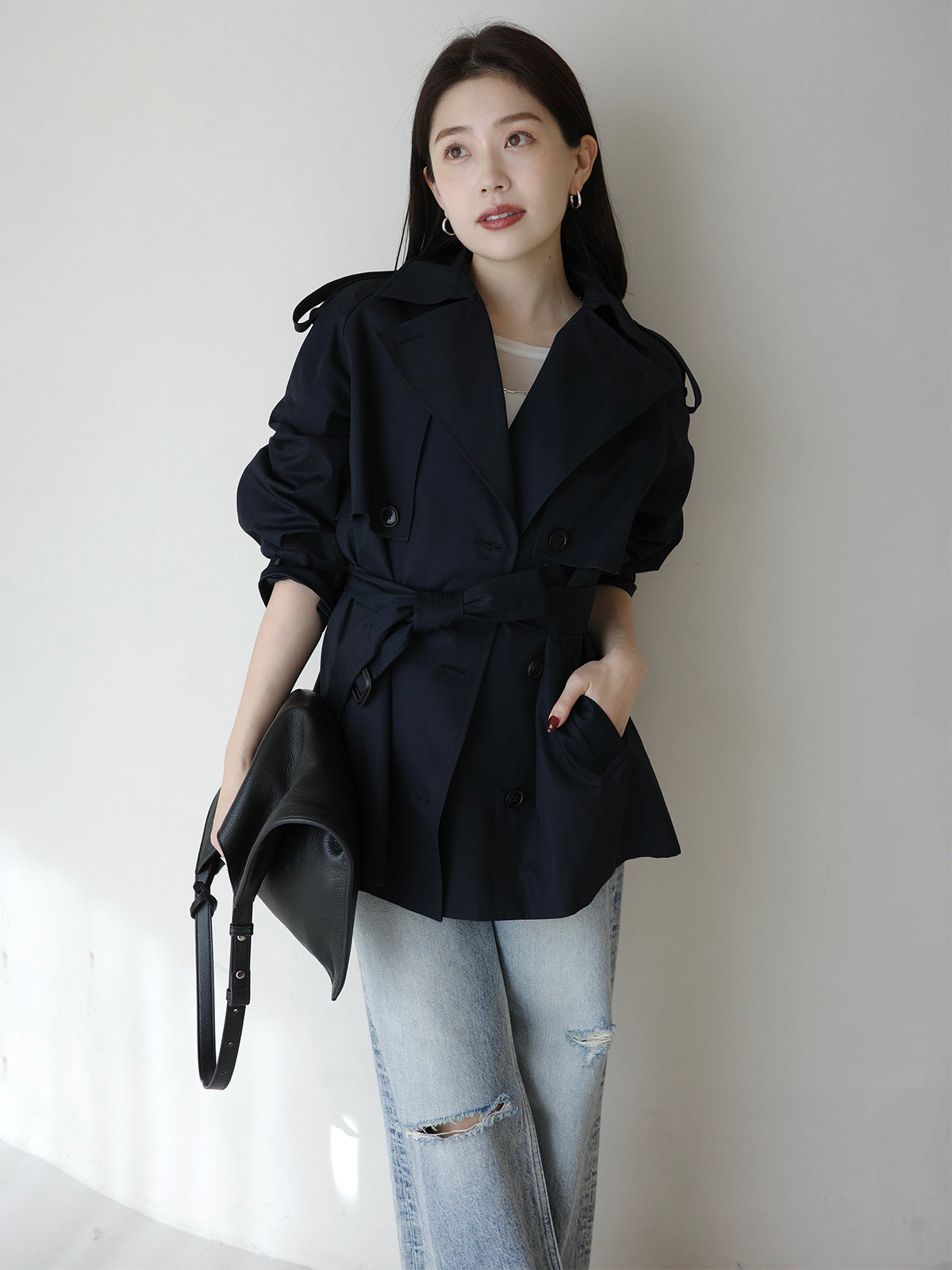 ハーフオーバートレンチコート