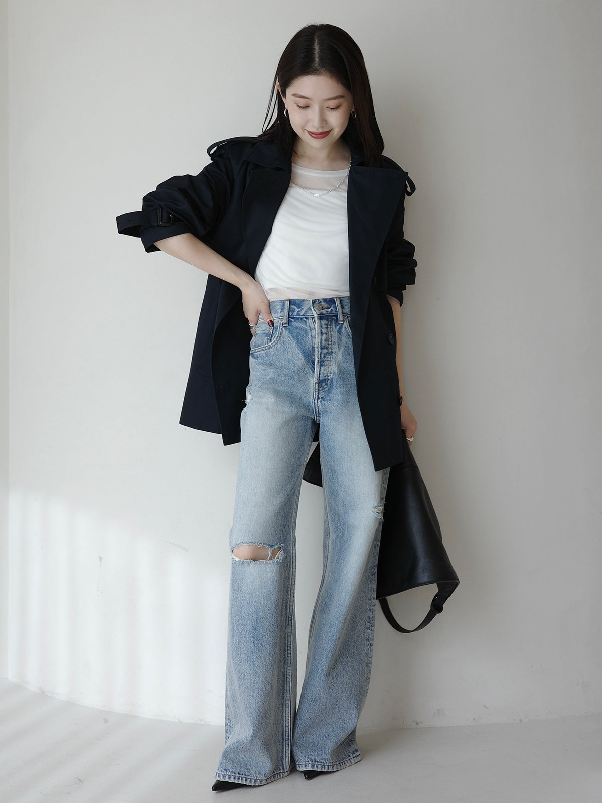 ハーフオーバートレンチコート