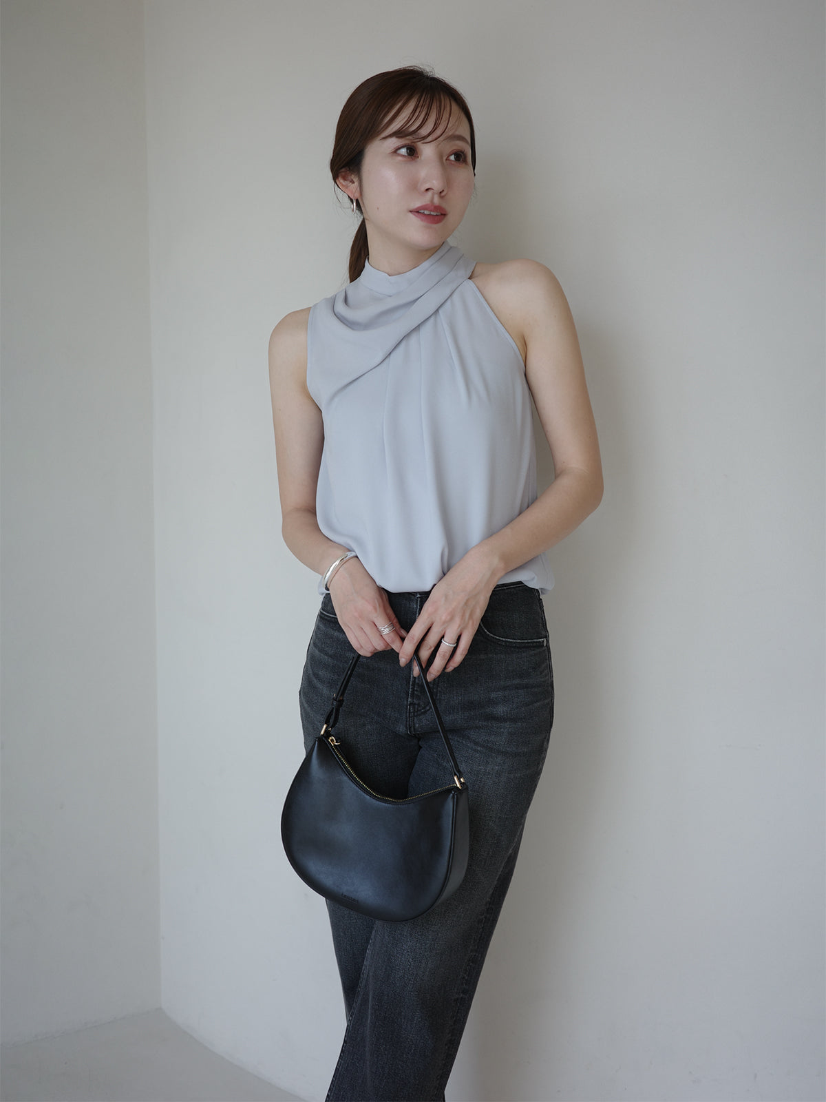 Halter ánuans Neck Top