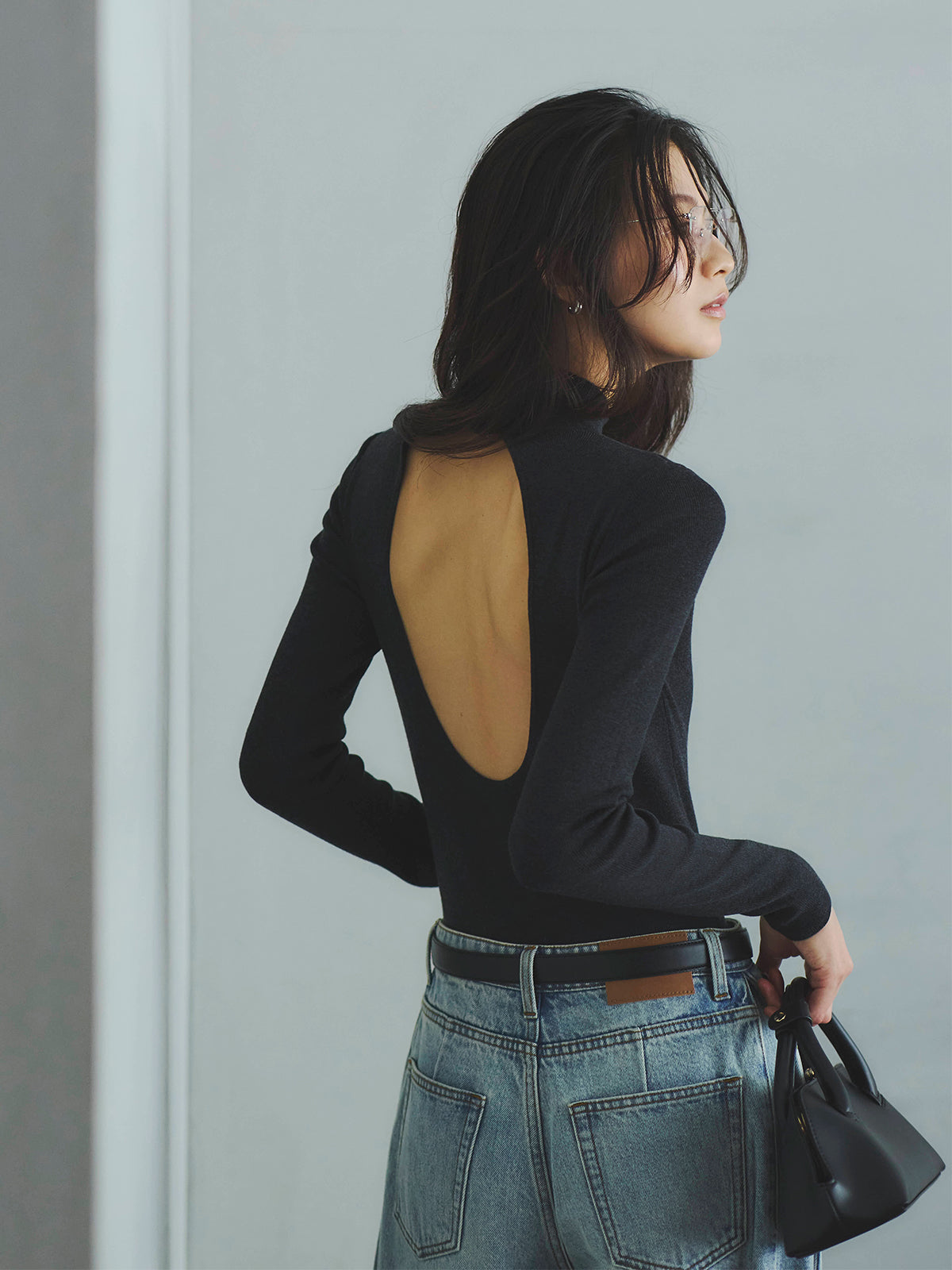 サイドタックカジュアルワイドデニム