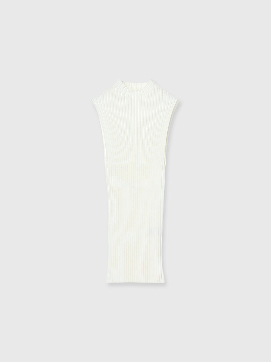 Mercerized Cotton Rib Knit Top