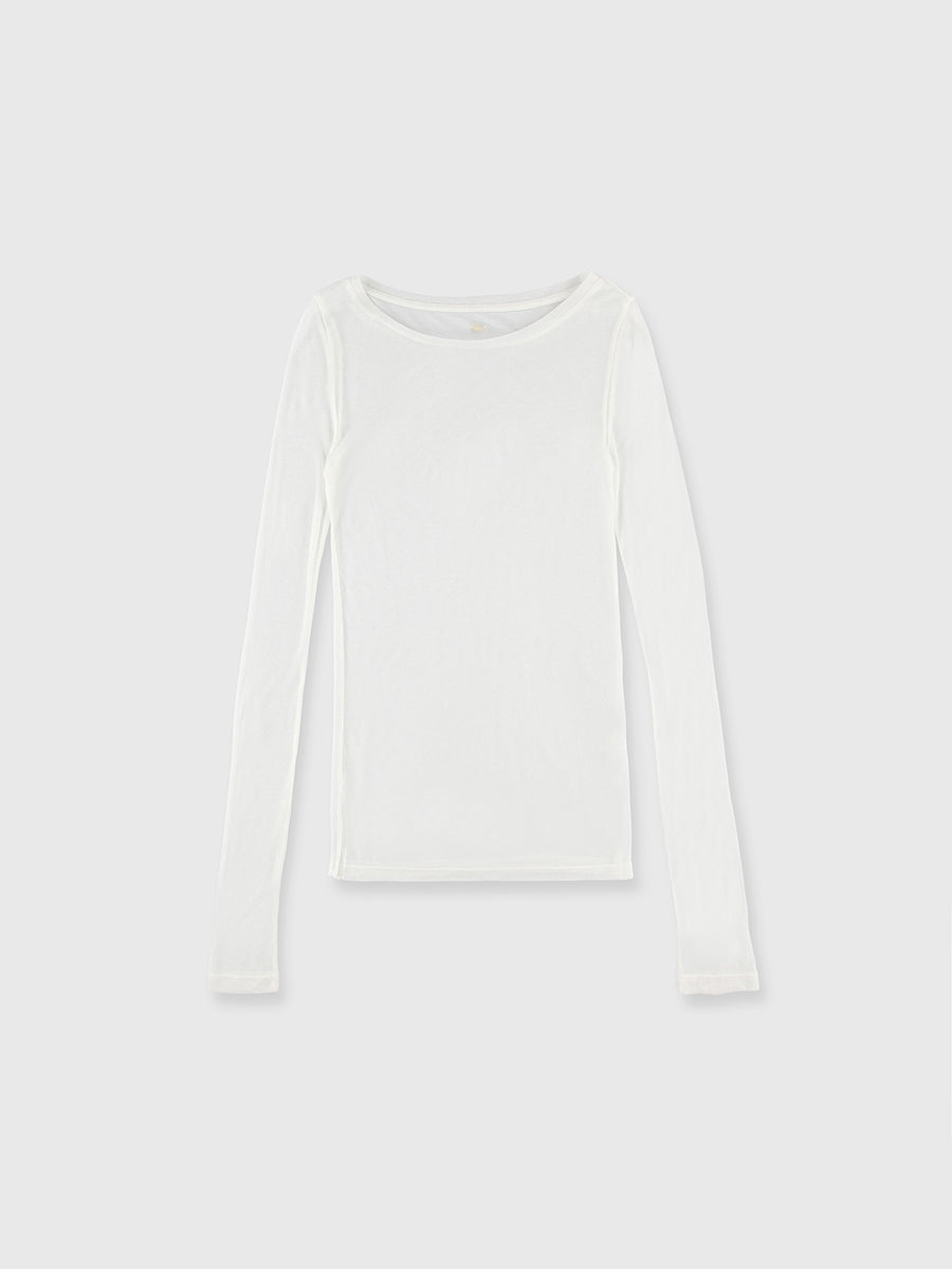 シアーロングスリーブT シャツ