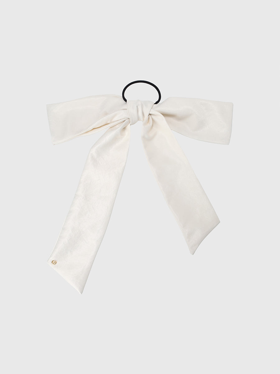 ヴィンテージサテンヘアリボン