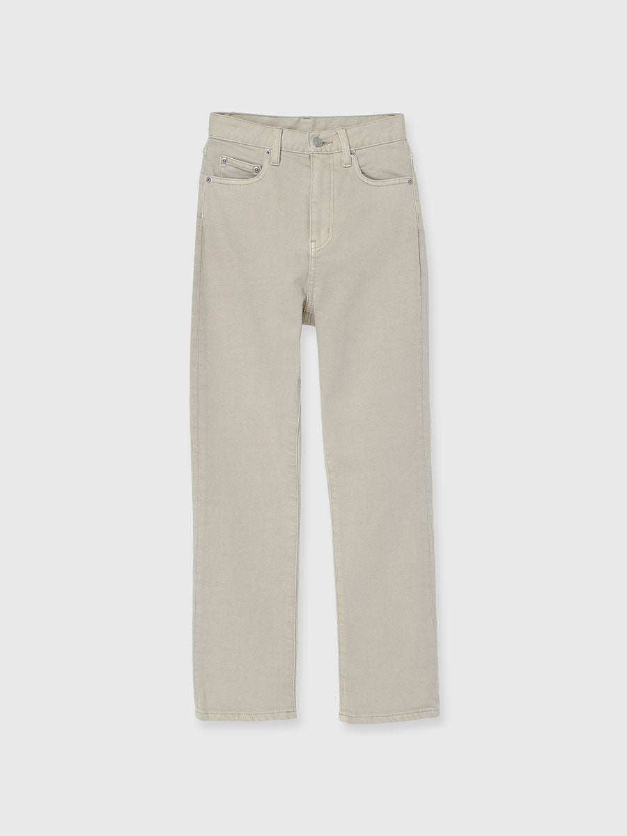 Slim straight denim