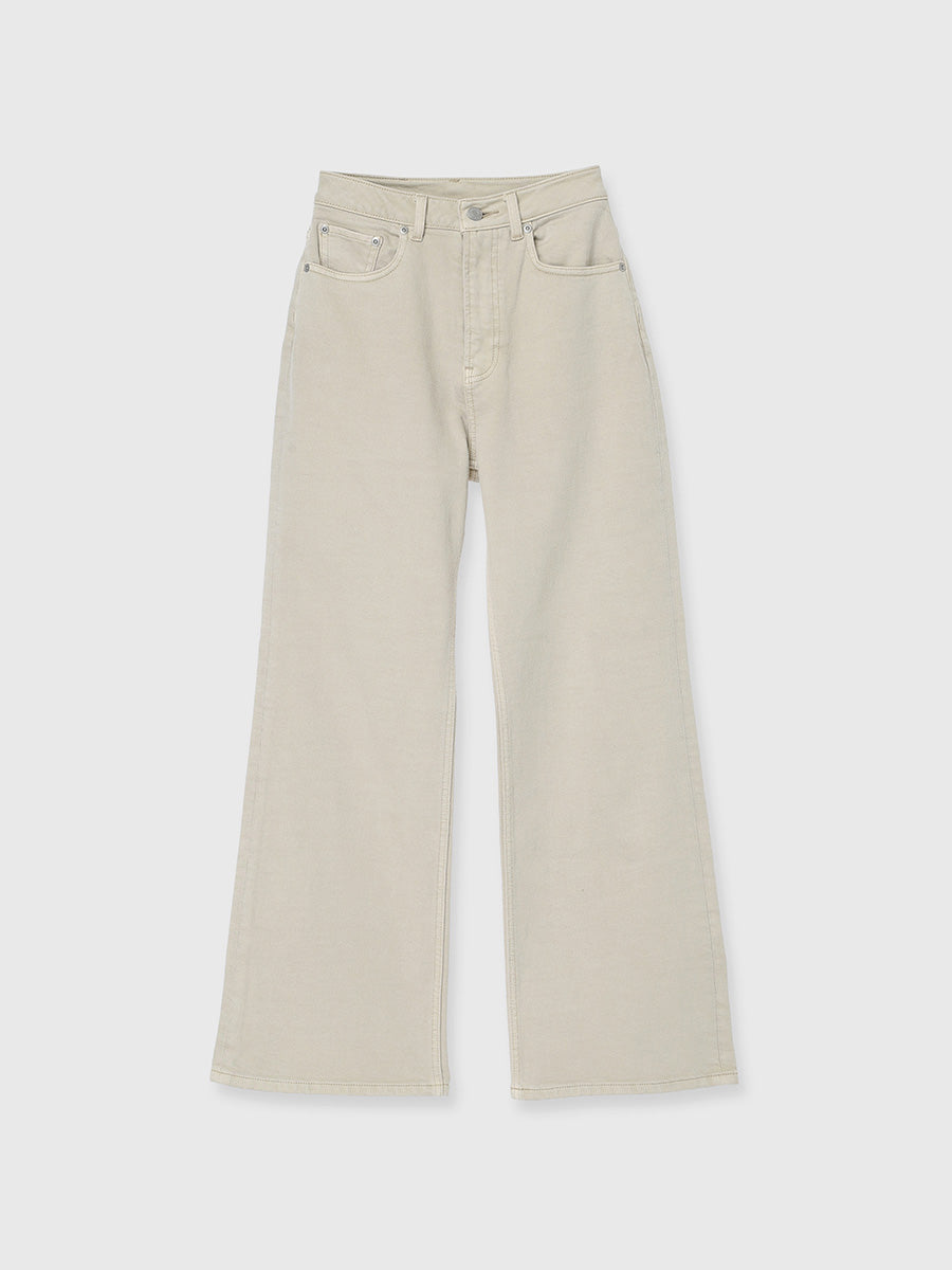 Wide leg denim