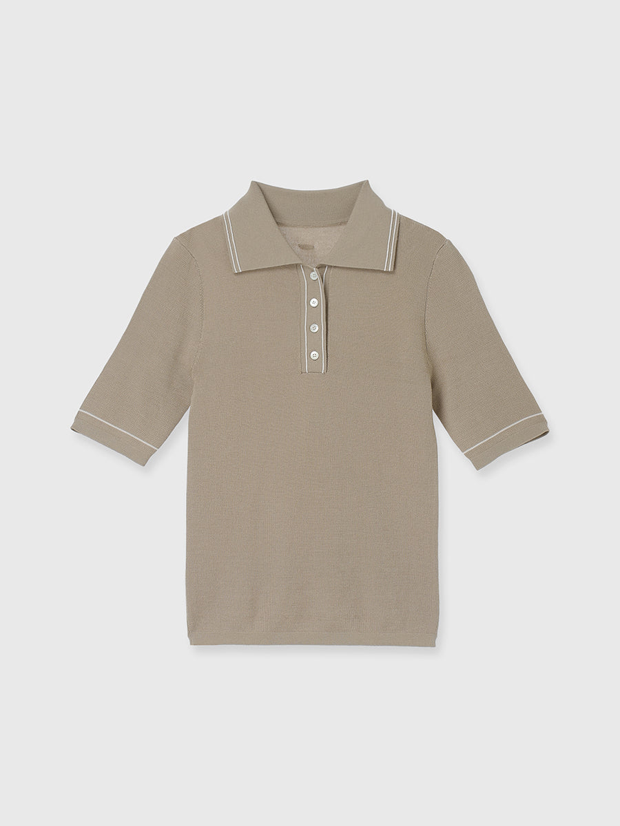 tetsu　secondlayer ニットポロシャツ tk.TAKEO KIKUCHI（ティーケータケオキクチ） セーター ニット カーブ