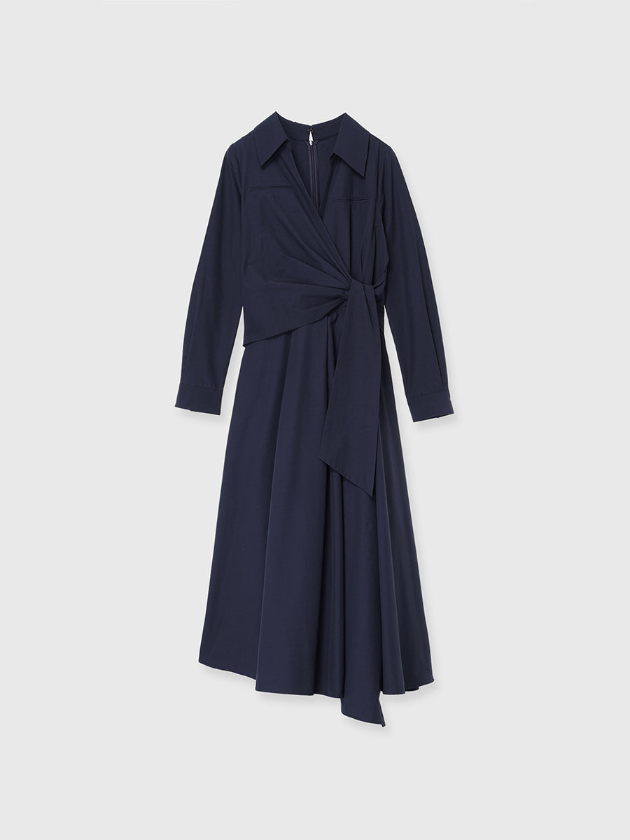 カシュクールシャツワンピース カシュクールシャツワンピース
