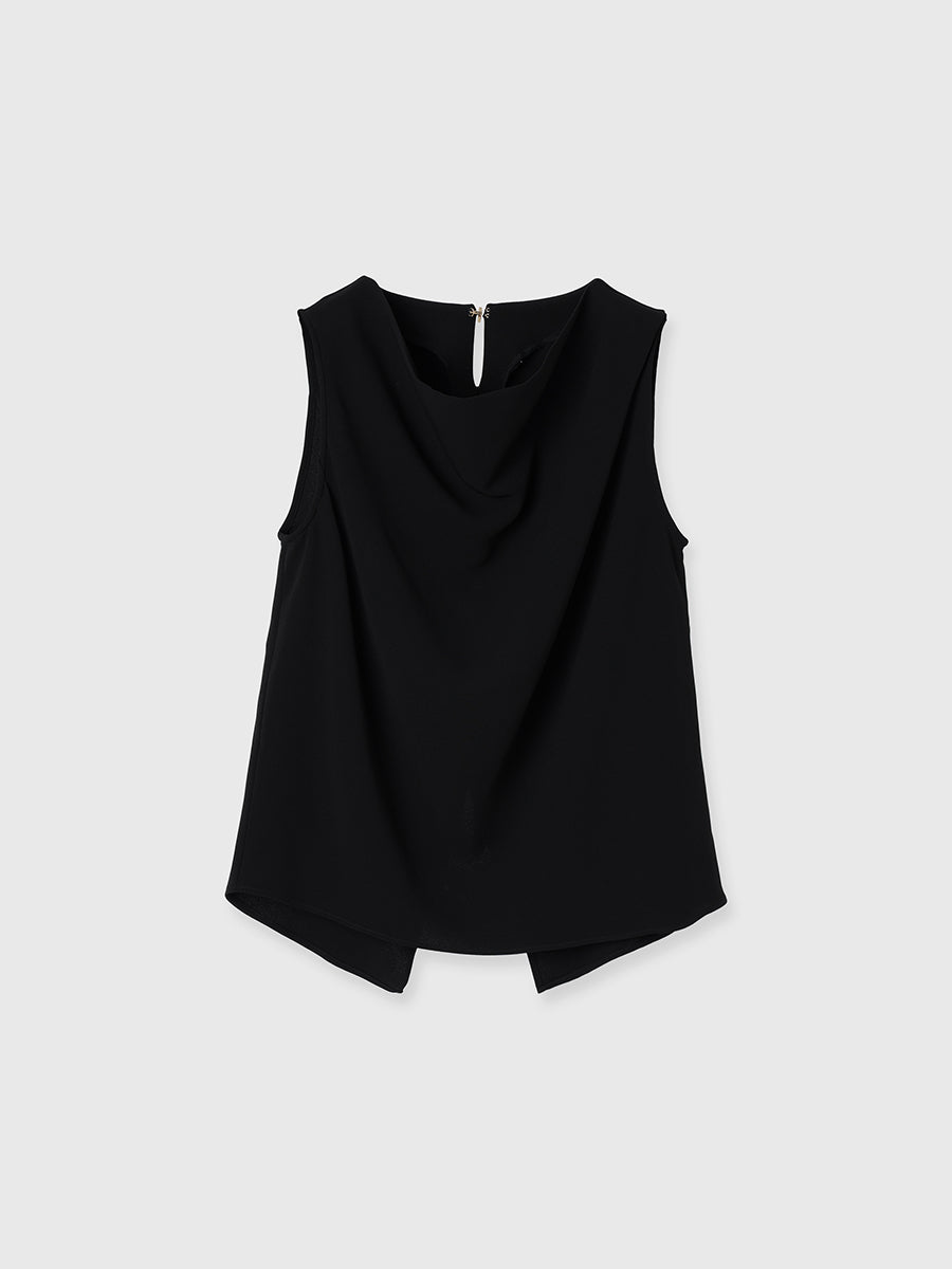 トリアセテートドレープブラウス