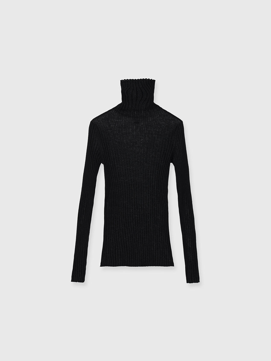 カシミヤ100シアータートルネックプルオーバー