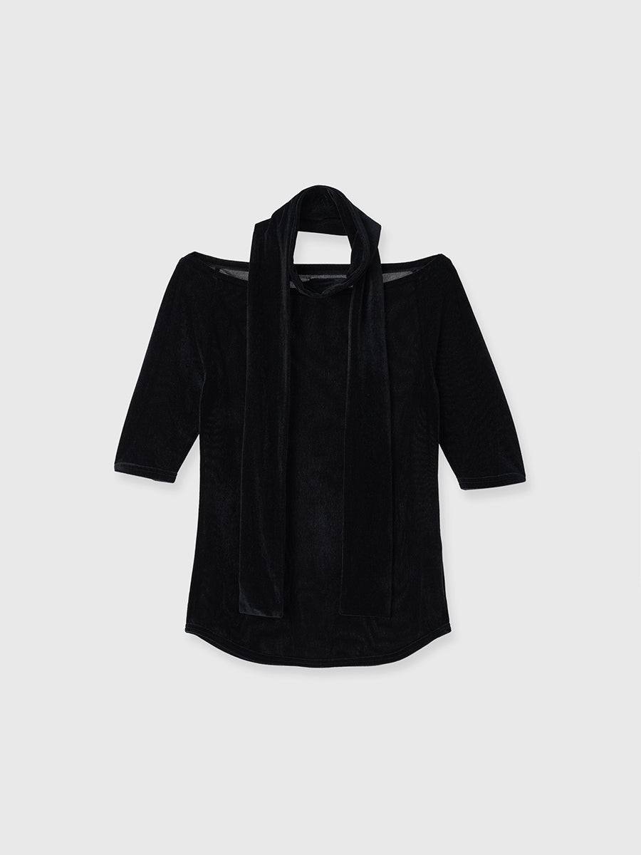 シアーベロアタイトップス