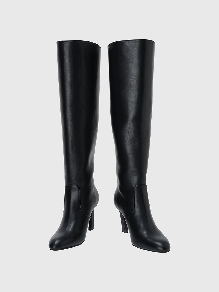 anuans ニーレングスブーツ BLACK Sサイズ ニーレングスブーツ