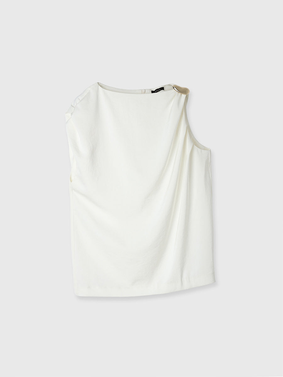 アクセサリードレープブラウス