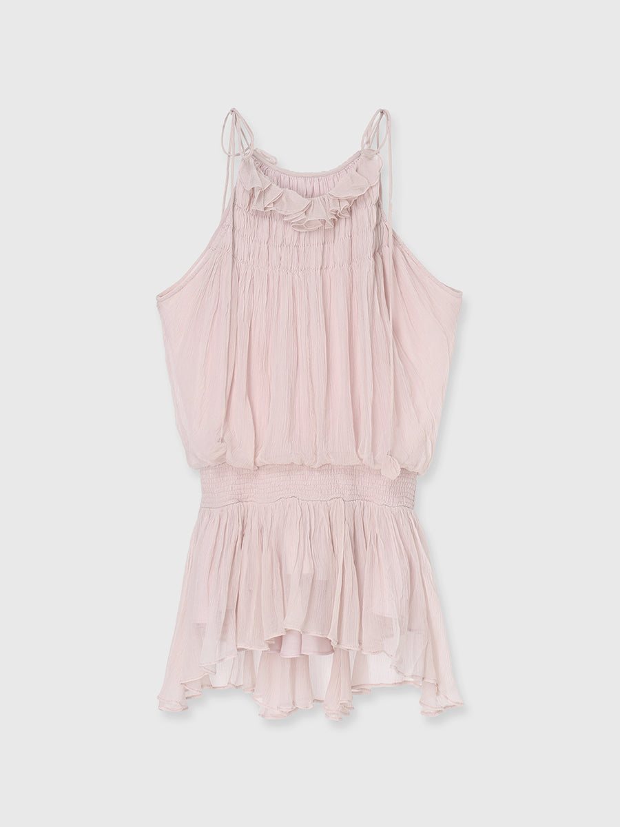 Indiaシアーコントラストブラウス