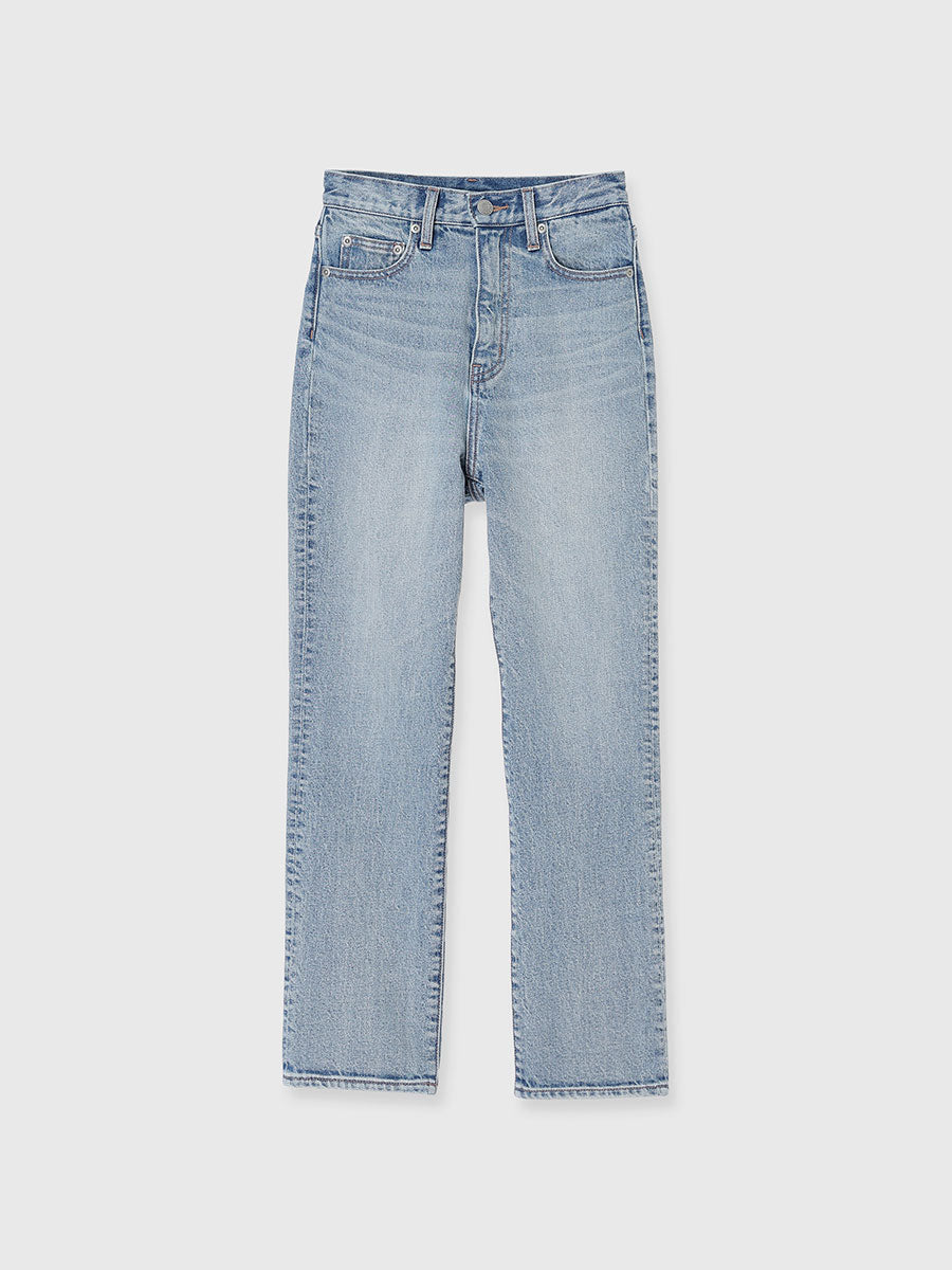 Slim straight denim