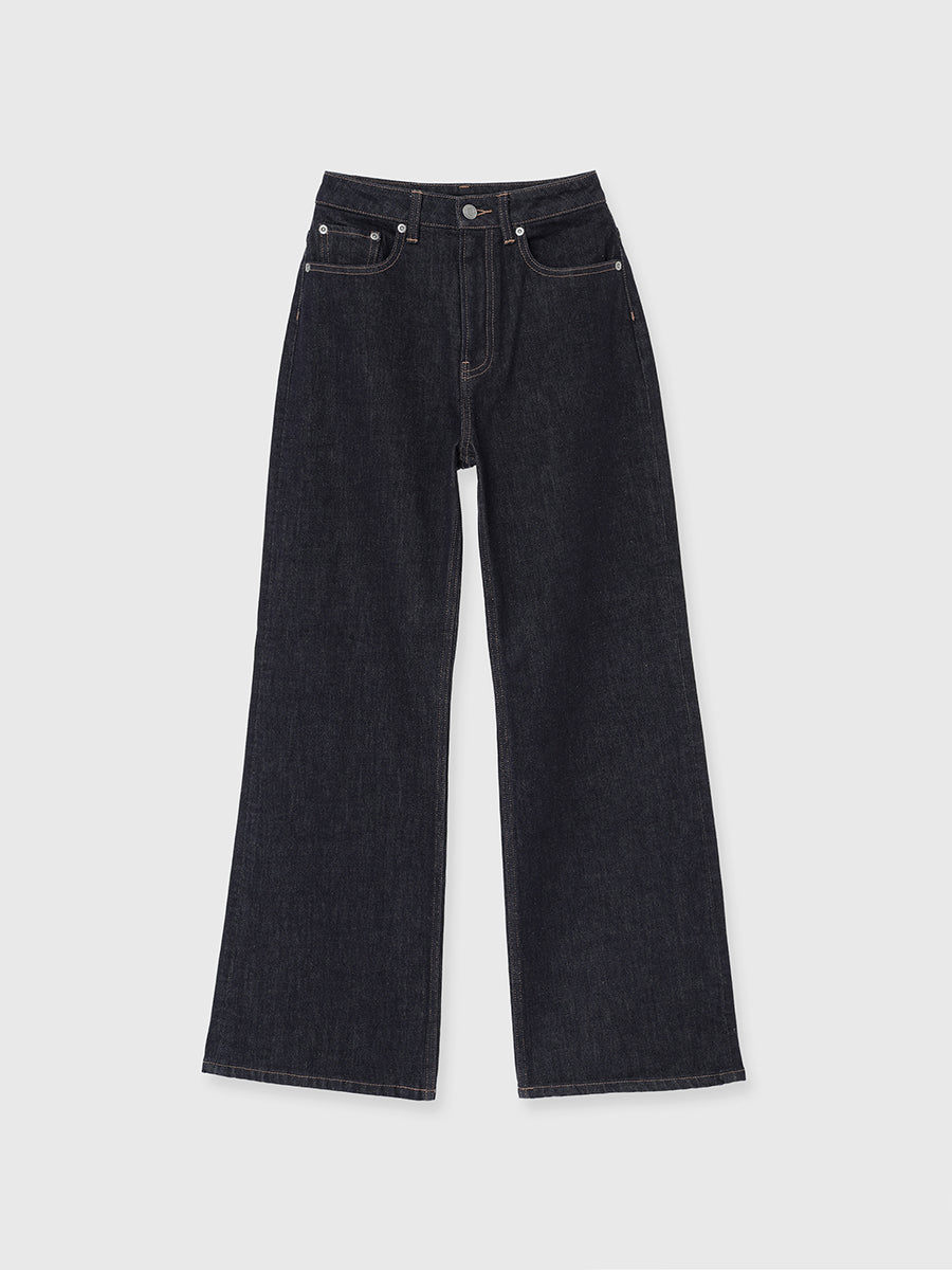 Wide leg denim