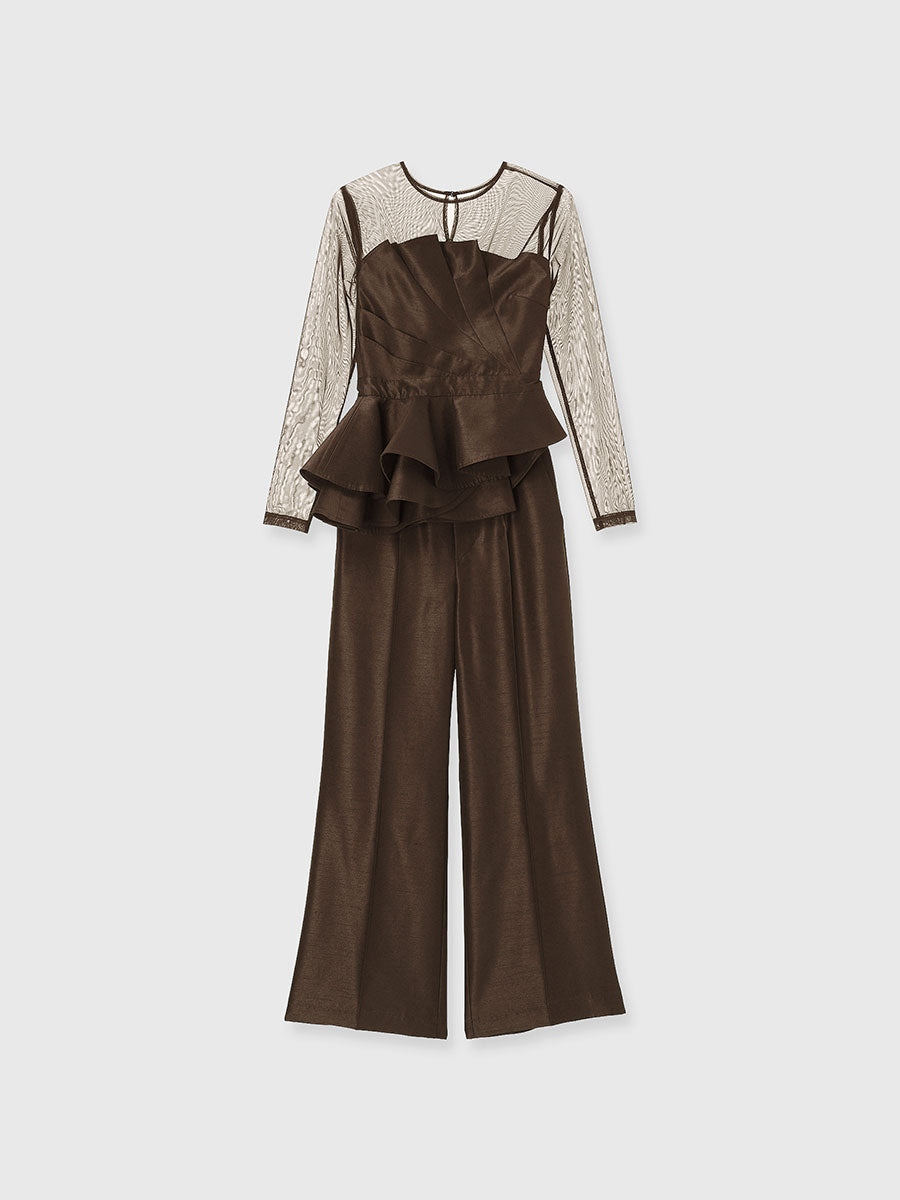 【occasion】フォールドビスチェセットアップ