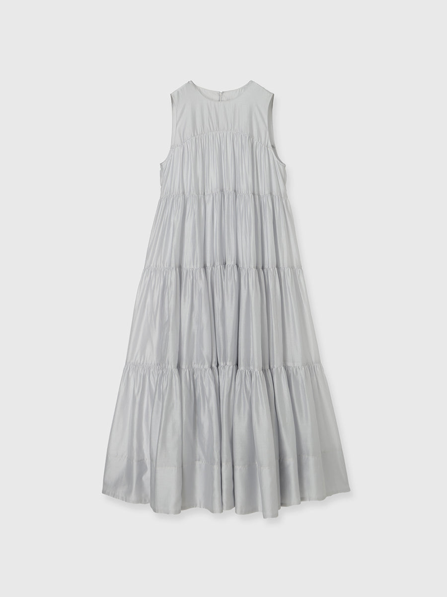 テンセルリッチオーガンティアードワンピース