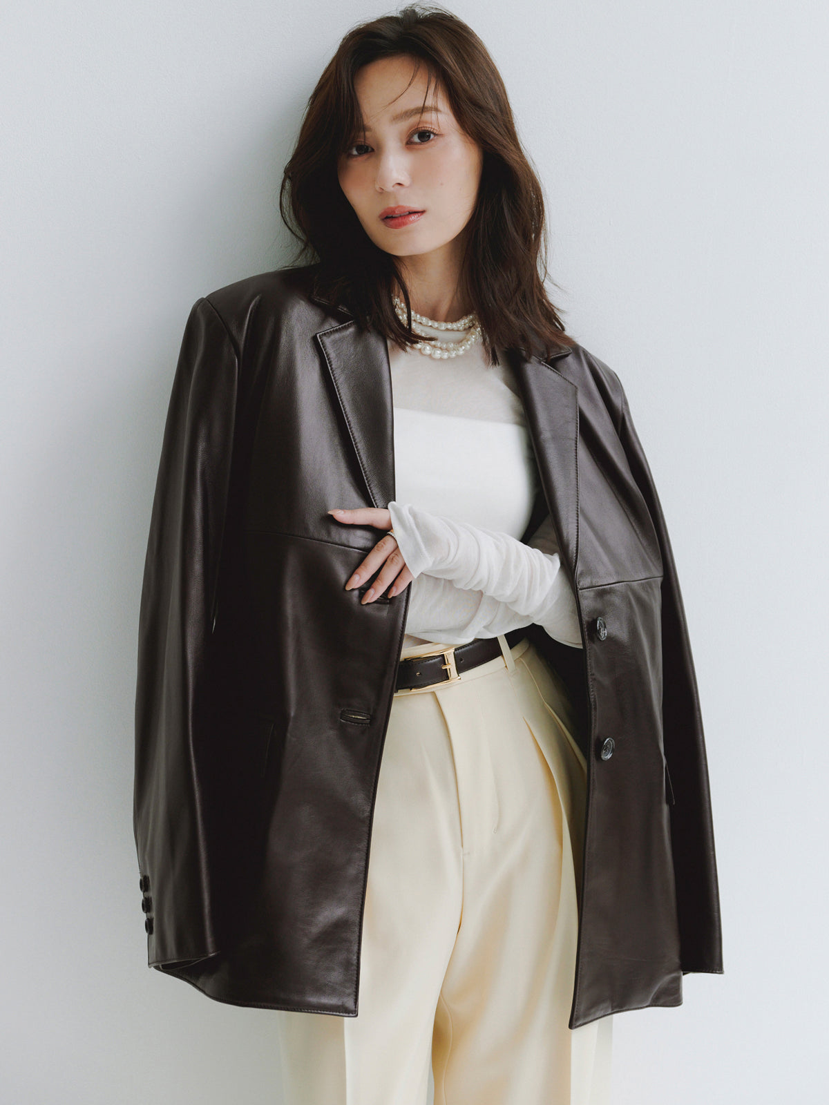 シアーロングスリーブT シャツ