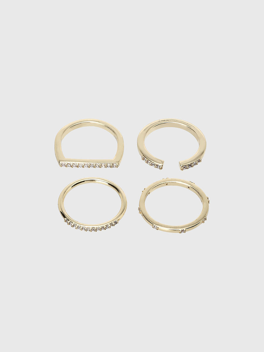 ジルコニア4連リング