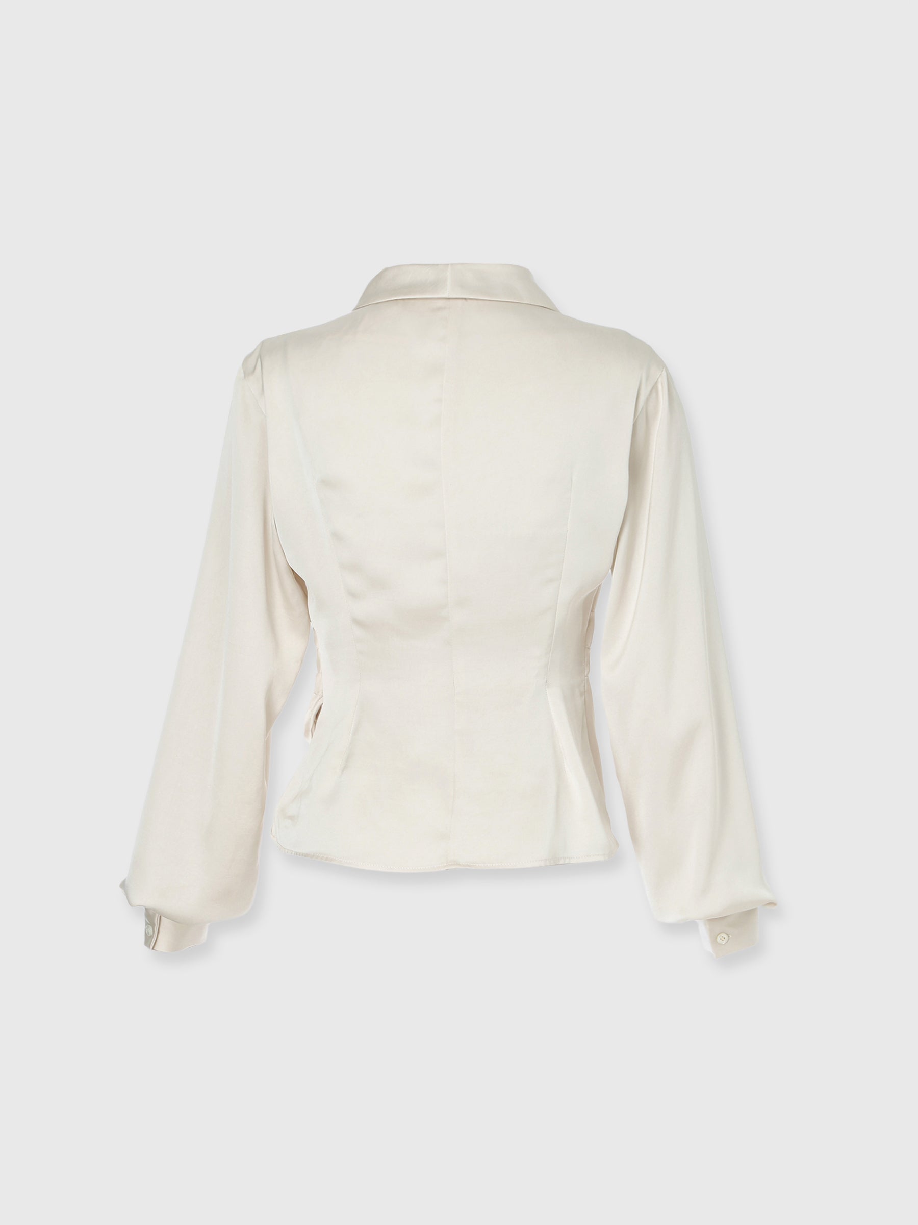 ポインテッドカラーシャツブラウス