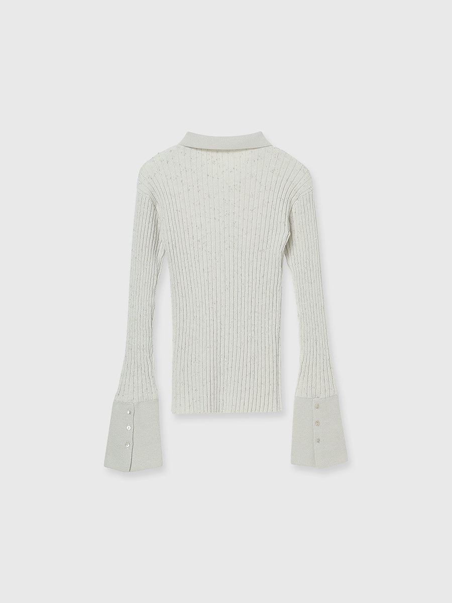 【再値下げ】YANYAN KNIT ラメニットトップス ネップラメニットトップス