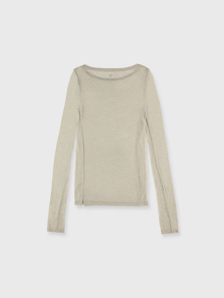 シアーロングスリーブT シャツ