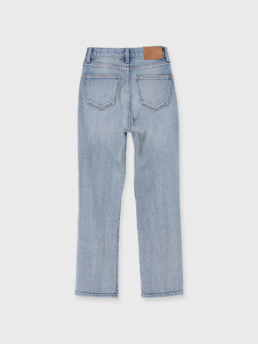 Slim straight denim