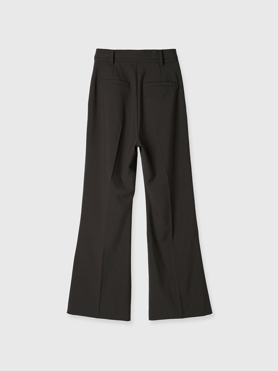 Aimeine ウエストセミフレアパンツ　Sサイズ スーチングセミフレアパンツ