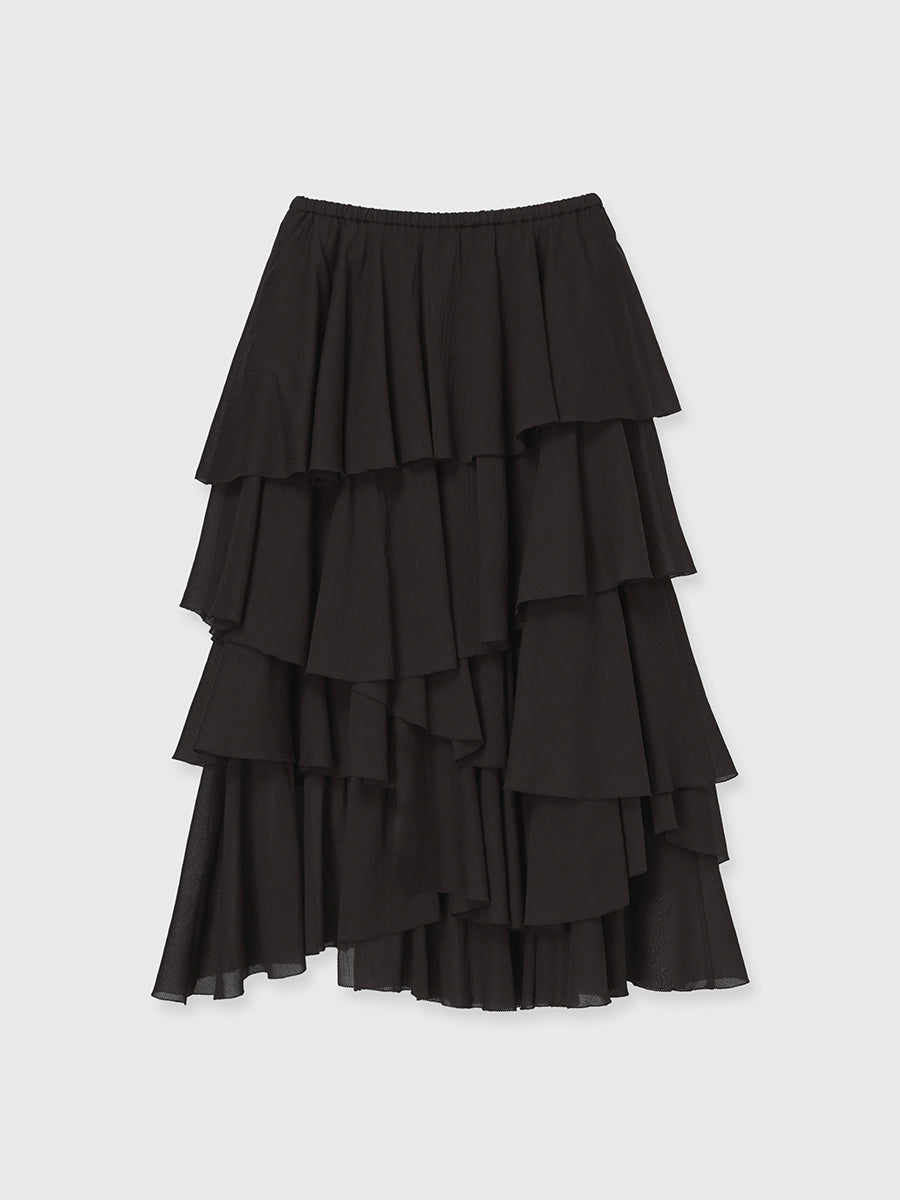 コットンクレープティアードスカート