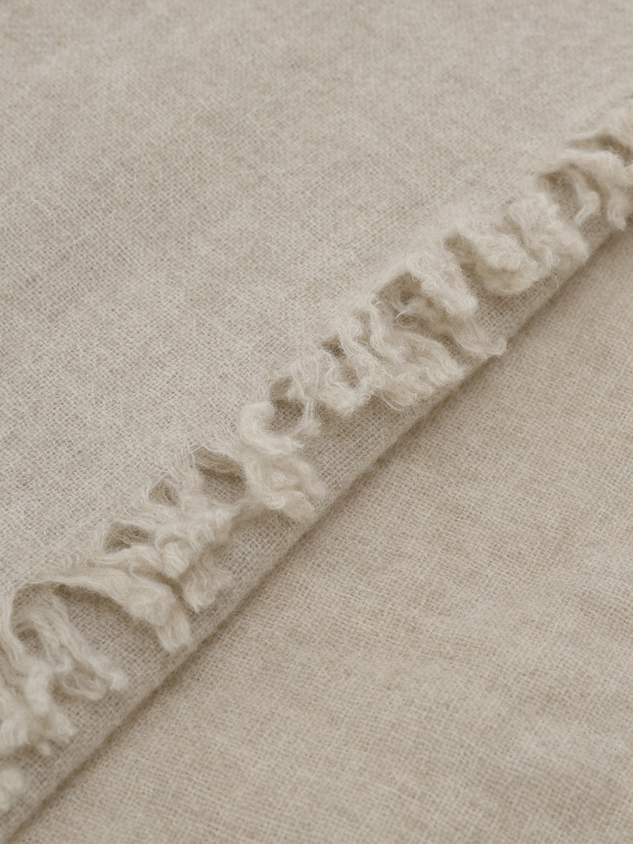 【ASAUCE MELER】ファインラムエアリーソリッドウールストール