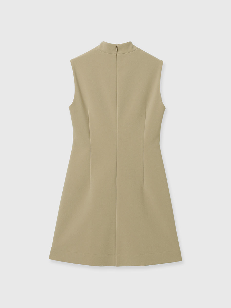 カットジョーゼットミニワンピース