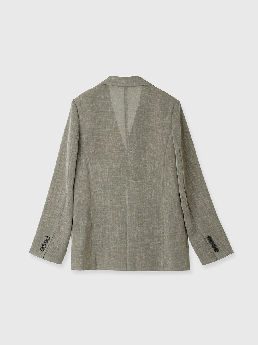 网眼双排扣夹克