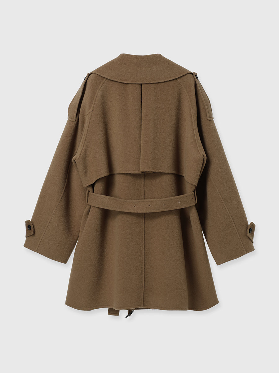 リバーウールミドルトレンチコート