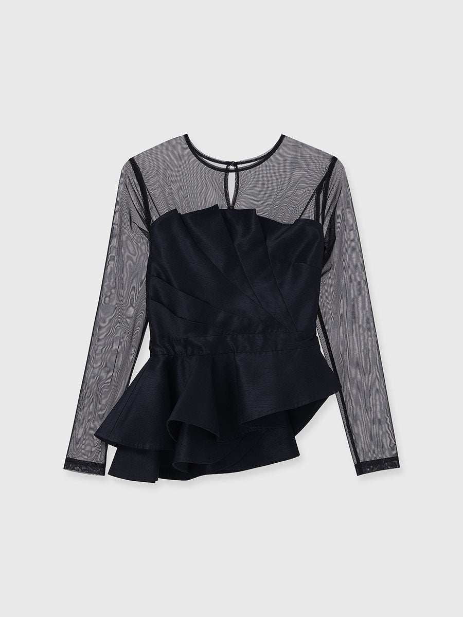 【occasion】フォールドビスチェセットアップ
