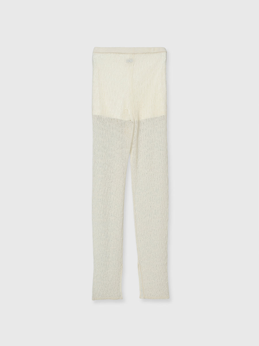 ウールレースレギンス